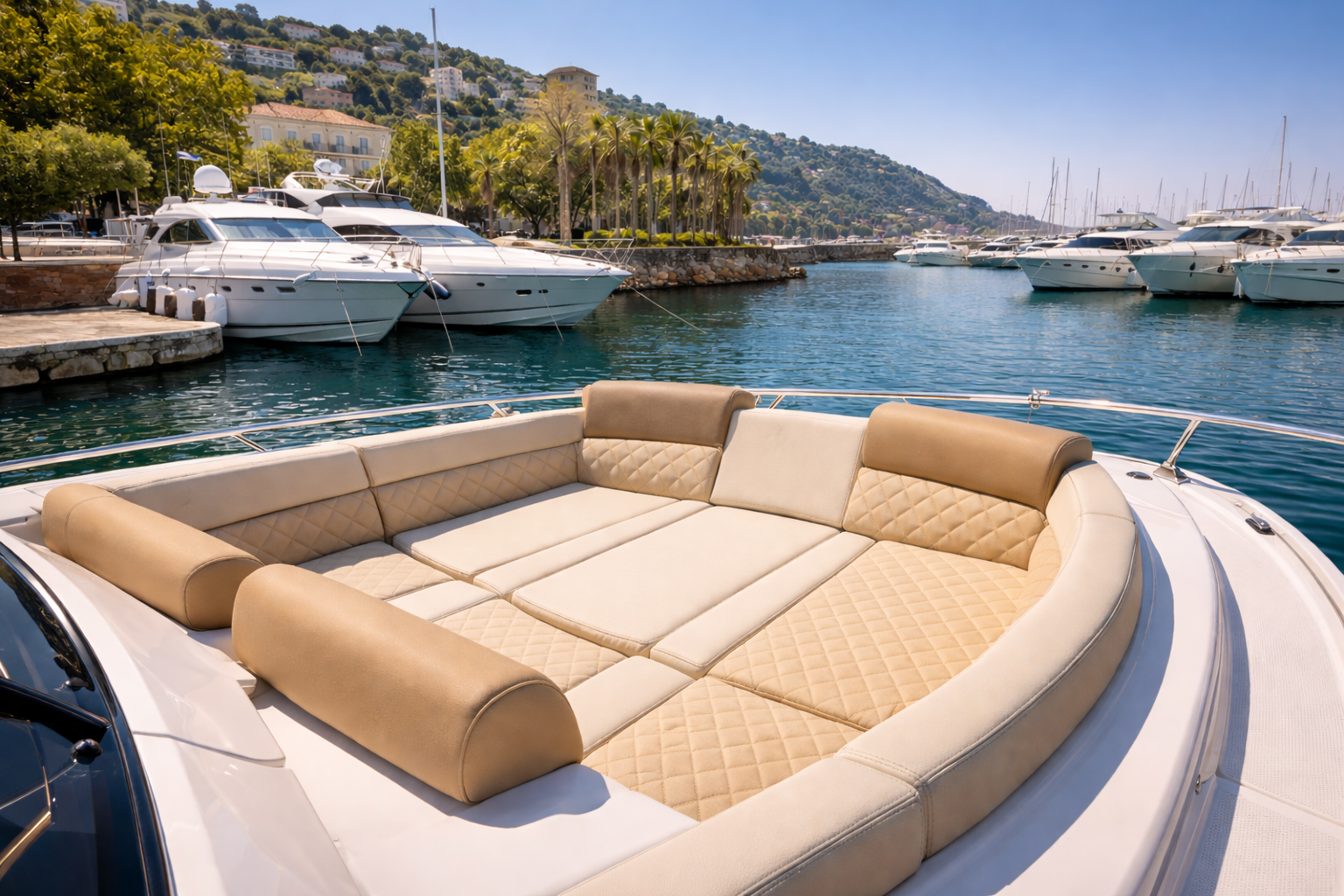 Coussins bateau Port La Napoule
